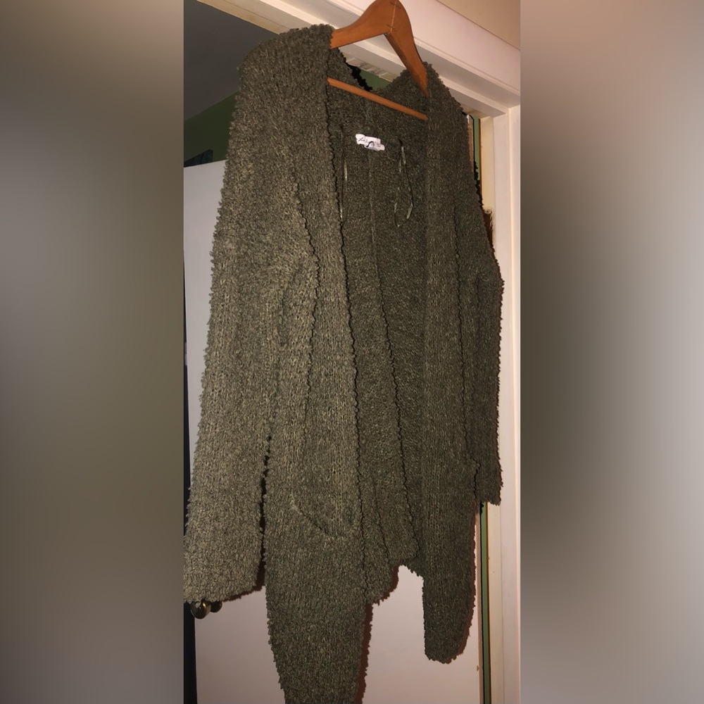 Fuzzy cardigan